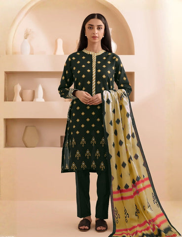 Unstitched printed 3pc Linen