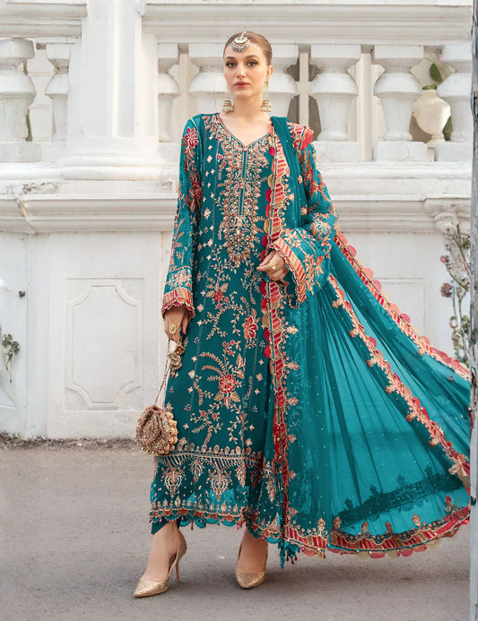Unstitched Exclusive embroidered  viscose z-1763