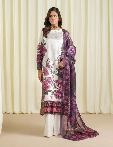Agha Noor Printed Lawn Suit 3pc AN-7889
