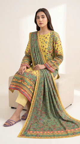 Agha Noor Printed Lawn Suit 3pc AN-7888