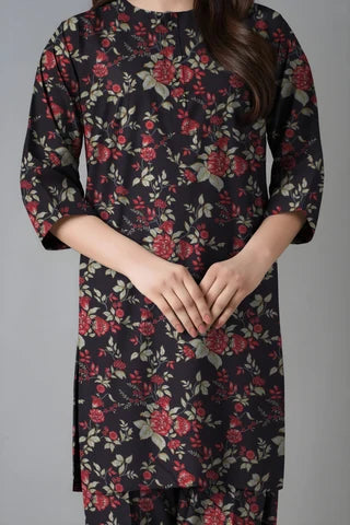 Unstitched printed 3pc vintex peach