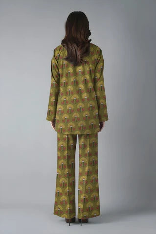 Unstitched printed 3pc vintex peach