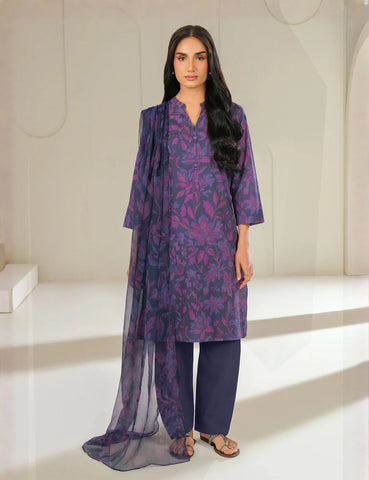 Unstitched printed 3pc Linen