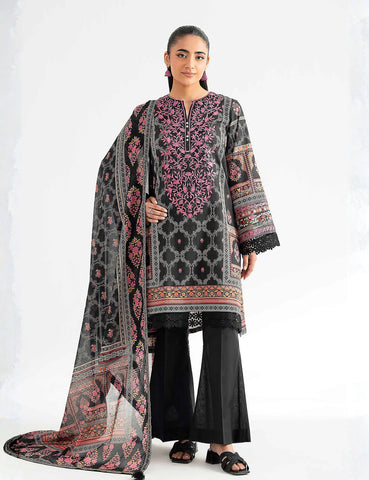 Unstitched printed 3pc Linen