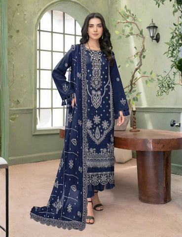 navy blue Premium Lawn Z-937-1