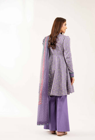 Unstitched printed 3pc Linen