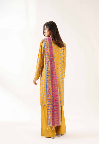 Unstitched printed 3pc Linen