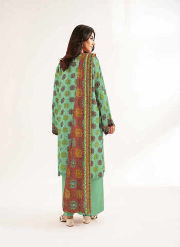 Unstitched printed 3pc Linen