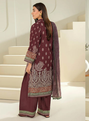 Unstitched printed 3pc Linen