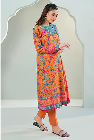 Unstitched printed 3pc Linen