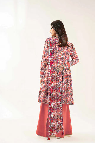 Unstitched printed 3pc Linen
