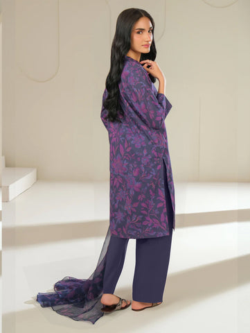 Unstitched printed 3pc Linen