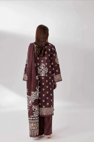 Unstitched printed 3pc Linen