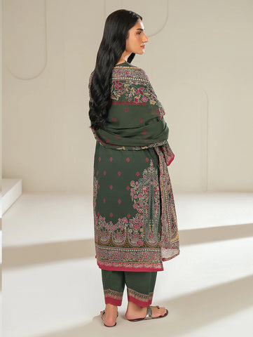 Unstitched printed 3pc Linen