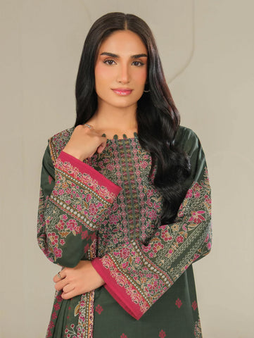 Unstitched printed 3pc Linen
